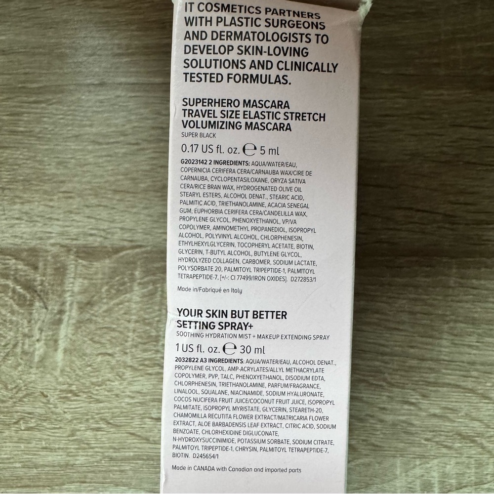 IT Cosmetics setting spray & mascara travel size (no foundation) - Picture 2 of 4